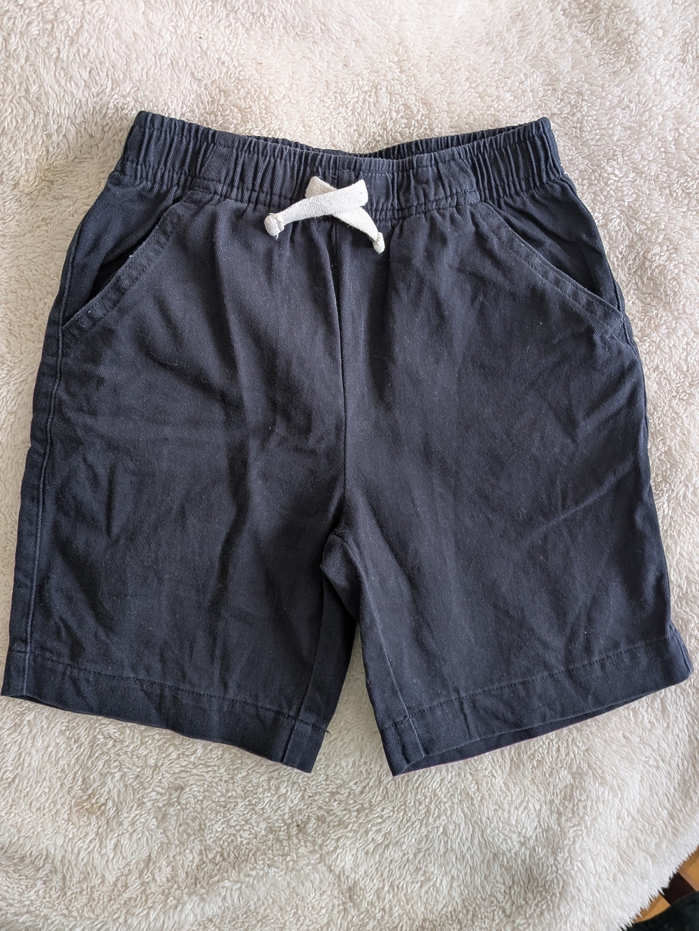 Pekkle Toddler Navy Blue Elastic Waist Casual Shorts. Size 5